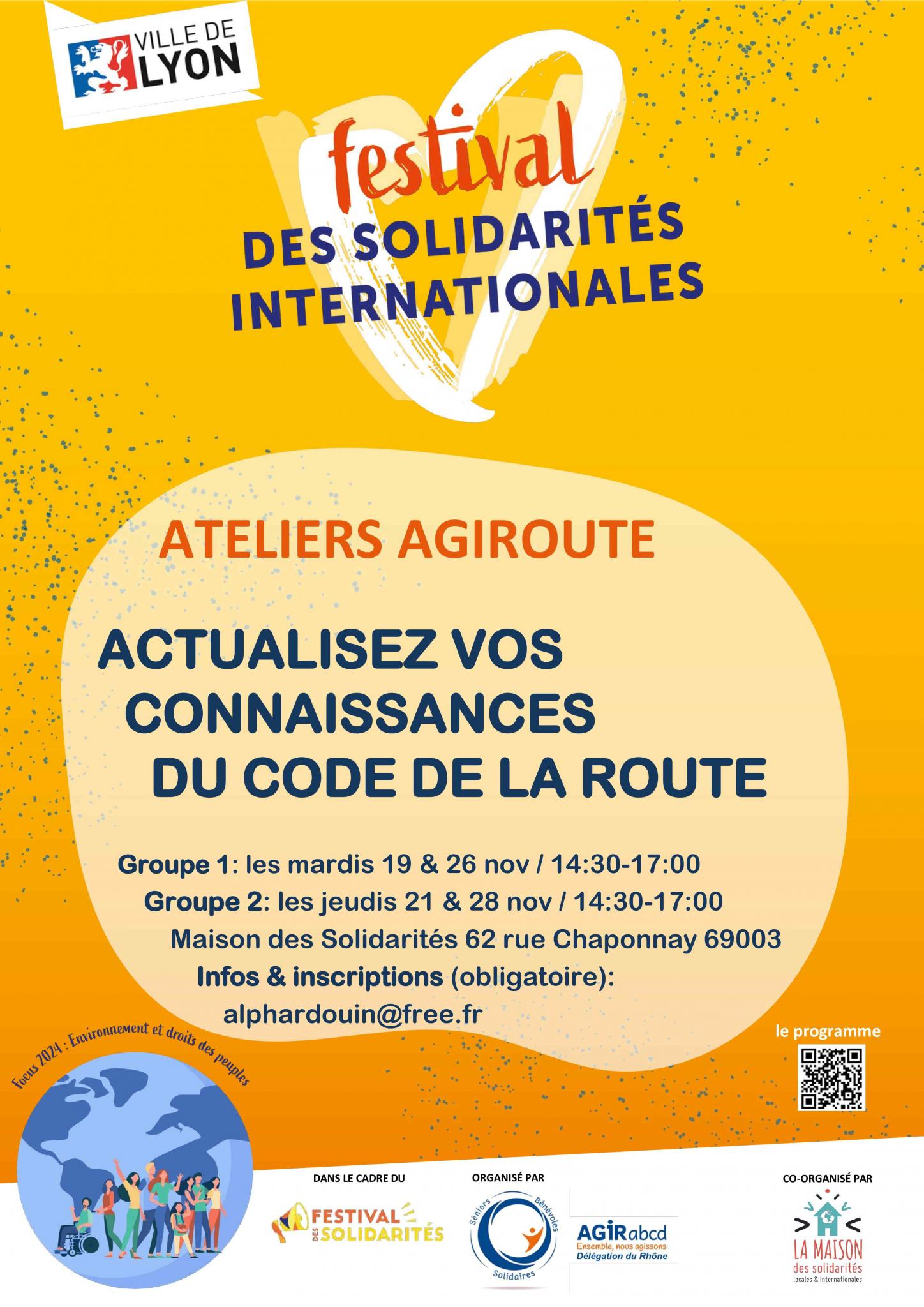 Affiche Agiroute Festival Solidarités