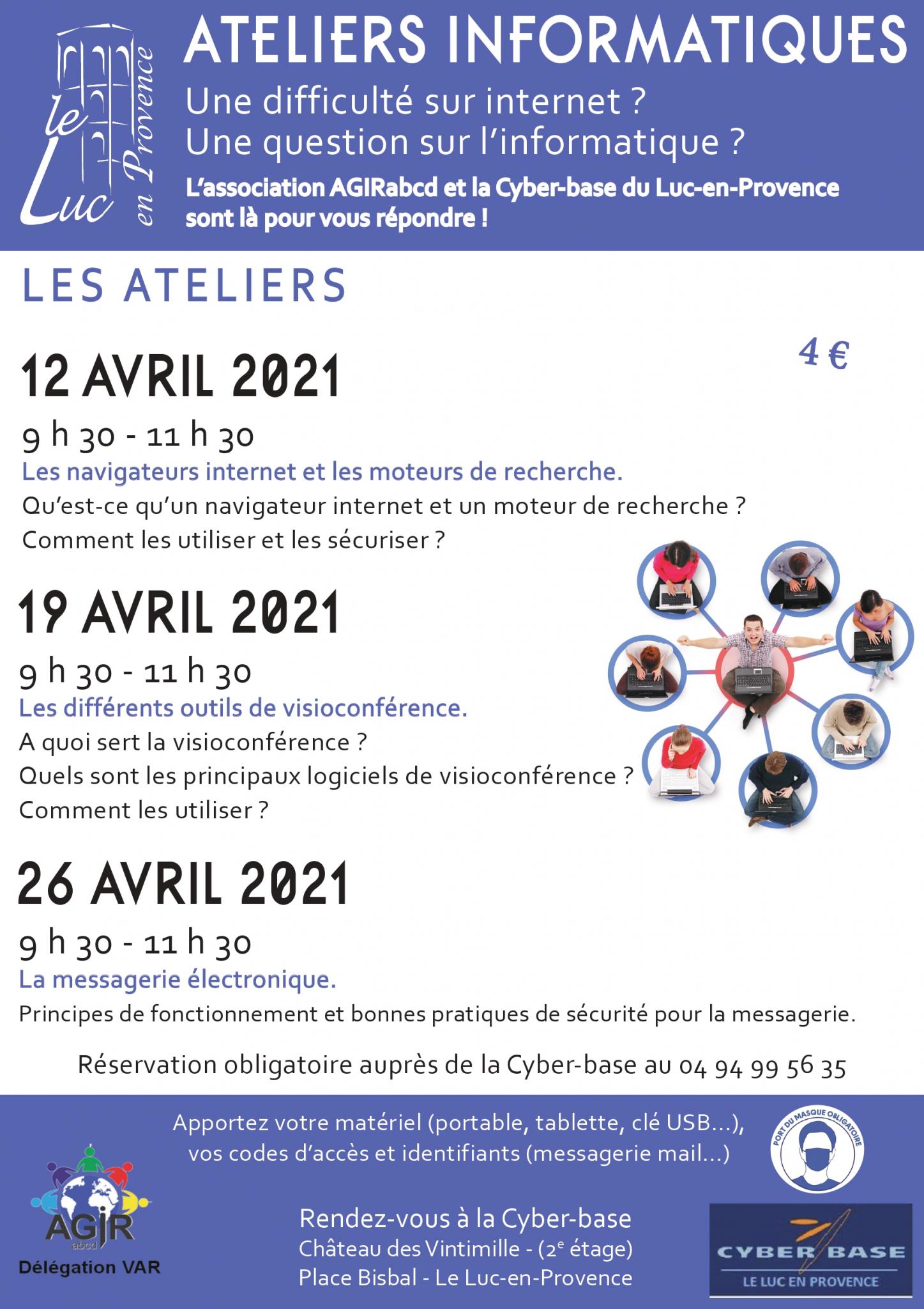Affiche ateliers AGIRabcd Avril 21
