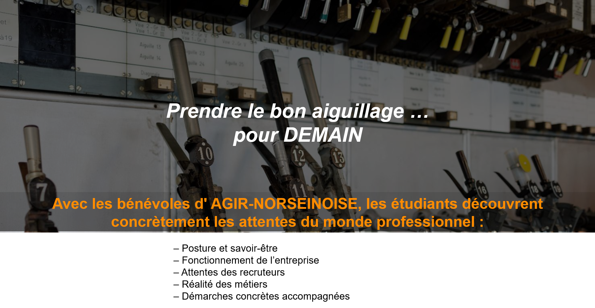 aiguillage avec texte aiguillage avec texte